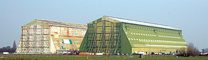 The Cardington Airship Sheds at Cardington Airfield